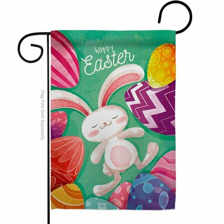 CUADRILATERO Easter Eggs Springtime Double-Sided Decorative Garden Flag, Multi Color CU3900454